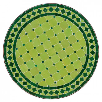 Mosaik Tisch D60cm HELLGRÜN