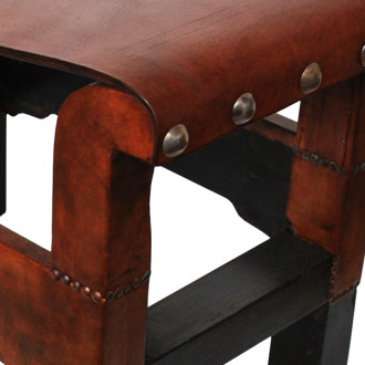 Orientalischer Hocker "Boknadel" Echtleder.