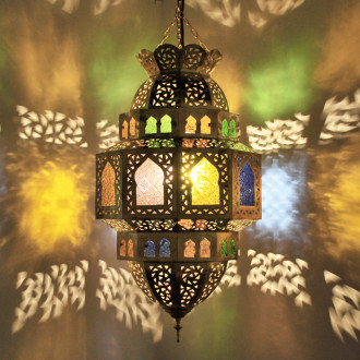 Orientalische Hängeleuchte "Nhas_1 aus Messing