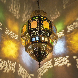 Orientalische Hängeleuchte "Nhas_1 aus Messing
