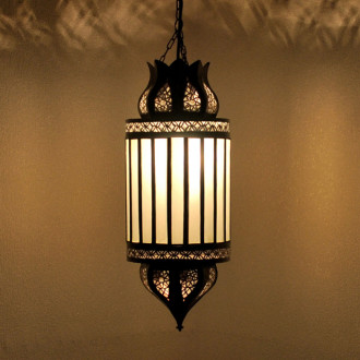 Orientalische Hängelaterne "Kados" Weiss