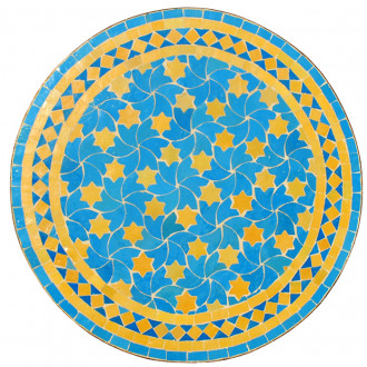 Marokkanischer Mosaiktisch RAFRAF-1 D60cm