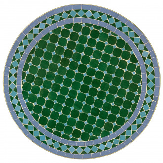 Bistrotisch aus Mosaik MDADI Grün - blau D 60 cm