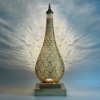 Orientalische Stehleuchte aus Messing SAHAR H55cm