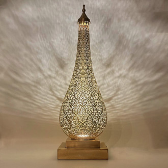 Orientalische Stehleuchte aus Messing SAHAR H55cm