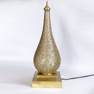 Orientalische Stehleuchte aus Messing SAHAR H55cm