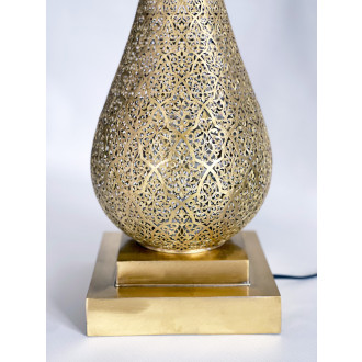 Orientalische Stehleuchte aus Messing SAHAR H55cm