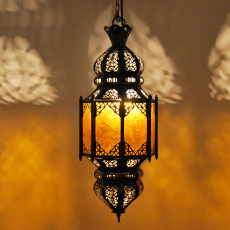 Arabische Hängeleuchte Lafna Amber