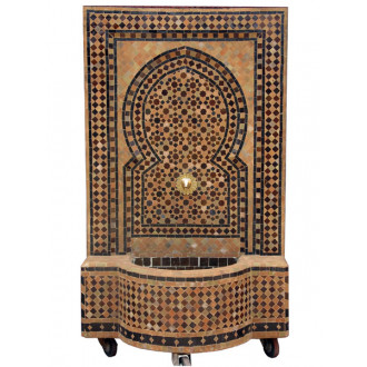 Mosaikbrunnen aus Marokko FOUDOUK0 130 x 70cm Braun/Beige