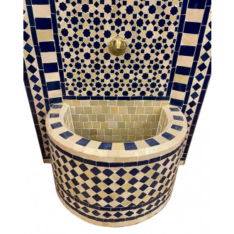 Mosaikbrunnen FOUNDOUK H120cm Blau