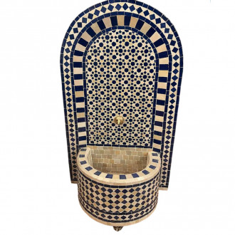 Mosaikbrunnen FOUNDOUK H120cm Blau