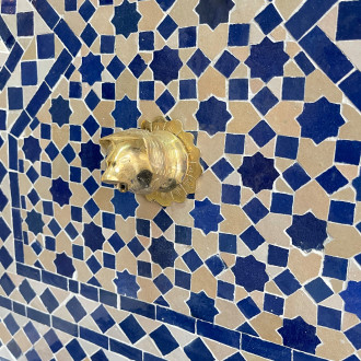 Mosaik Brunnen aus Marokko BRAYA 130x70 cm