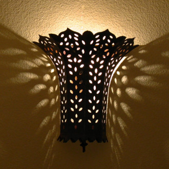 Schmiedeeiserne Wandleuchte BAHIA H40cm