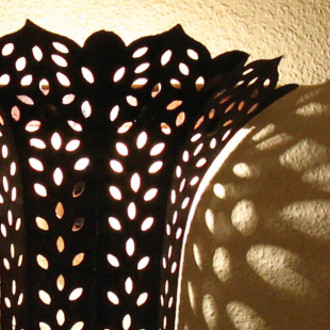 Schmiedeeiserne Wandleuchte BAHIA H40cm