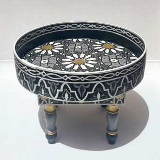 Orientalischer handbemalter Holztisch MIDA