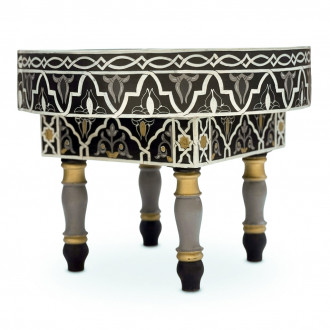 Orientalischer handbemalter Holztisch MIDA