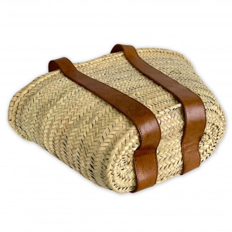 Palmblatt-Tasche mit Leder IBIZA-1C