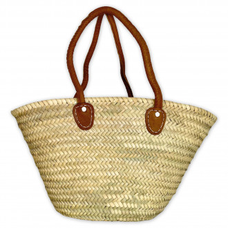 Palmtasche mit langen Ledergriffen BASIC-2