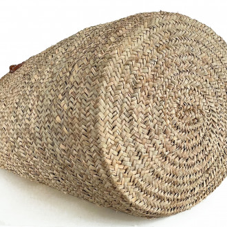 Palmblatt-Korb mit Ledergriffen MEDINA