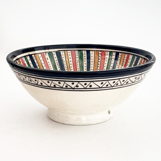 Marokkanische Keramikschale Safi-9 Ø20 cm – handbemalt aus Marokko