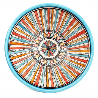 Marokkanische Keramik Schale Safi-4 Bunt Ø20 cm