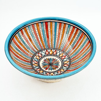 Marokkanische Keramik Schale Safi-4 Bunt Ø20 cm