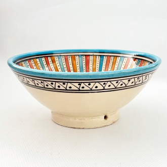 Marokkanische Keramik Schale Safi-4 Bunt Ø20 cm