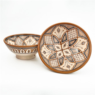 Marokkanische Keramikschale SAFI-6 Ø20 cm – handbemalt