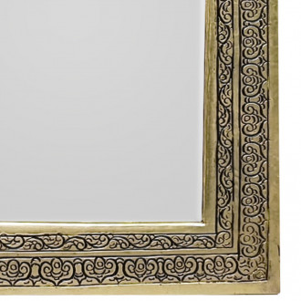 Kleiner marokkanischer Spiegel HALIM Gold H28cm