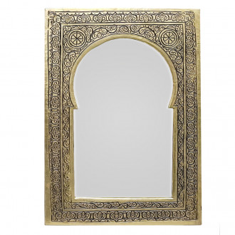 Kleiner marokkanischer Spiegel HALIM Gold H28cm