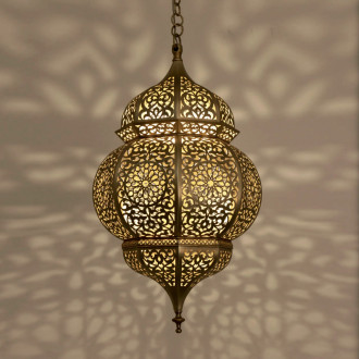 Marokkanische Hängelampe aus Messing EMIRA