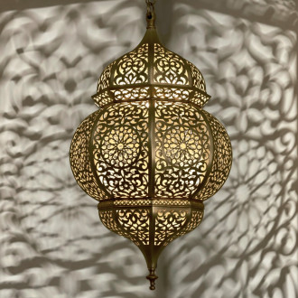 Marokkanische Hängelampe aus Messing EMIRA