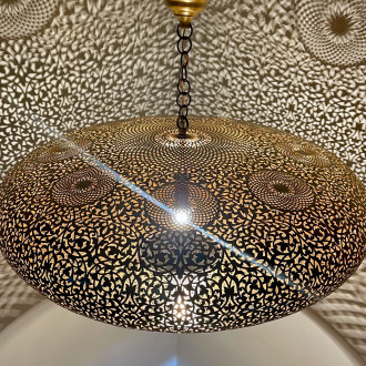 Marokkanische Hängelampe aus Messing WARDA Ø80cm