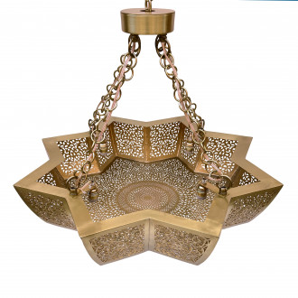 Orientalische Hängeleuchte NEJMA Messing