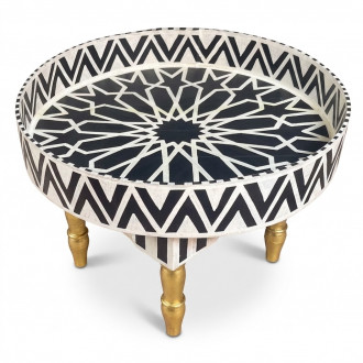 Marokkanischer Beistelltisch rund JEFNA D50 cm