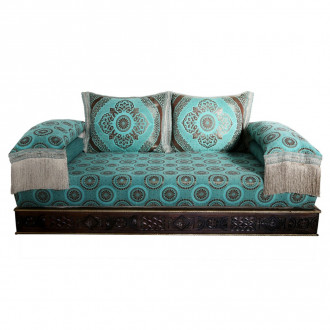 Orientalische Marokkanische Couch aus Massivholz "Amana"
