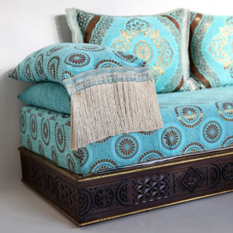 Orientalische Marokkanische Couch aus Massivholz "Amana"