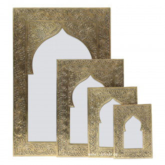 Orientalischer Messing Spiegel KASIM-L H38cm