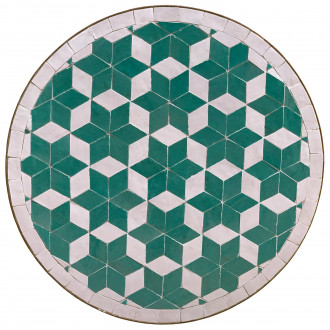 Mosaik-Beistelltisch LUNA grün 45 cm