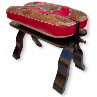 Orientalischer Sitzhocker RABATI Rot Mtaraz