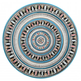 Handbemalter Servierteller aus Marokko Ø40cm