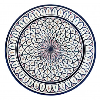 Große marokkanische Keramikschale SAFI Ø40 cm – handbemalt