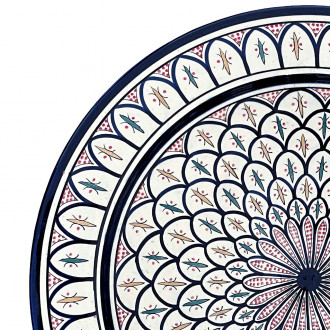 Große marokkanische Keramikschale SAFI Ø40 cm – handbemalt