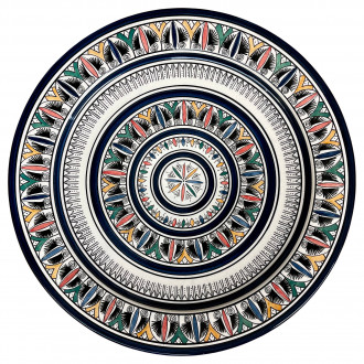 Handbemalter Servierteller aus Marokko Ø40cm