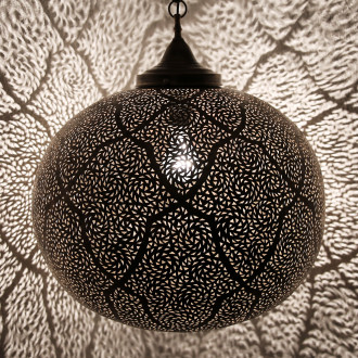 Orientalische messing Kugel-Lampe BERSCHA Ø40cm