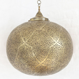 Orientalische messing Kugel-Lampe BERSCHA Ø40cm