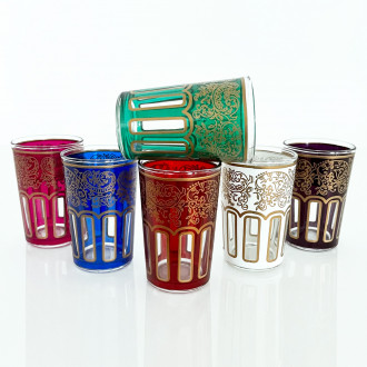 Große orientalische Tee-Gläser CHAI bunt