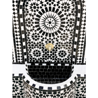 Marokkanischer Brunnen aus Mosaik LANOIRE 130X70cm