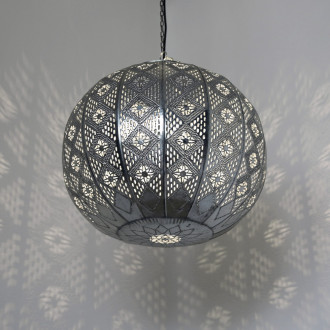 Orientalische Deckenleuchte MIMOSA Silber D38