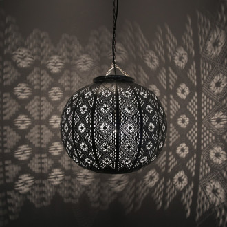Orientalische Deckenleuchte MIMOSA Silber D38